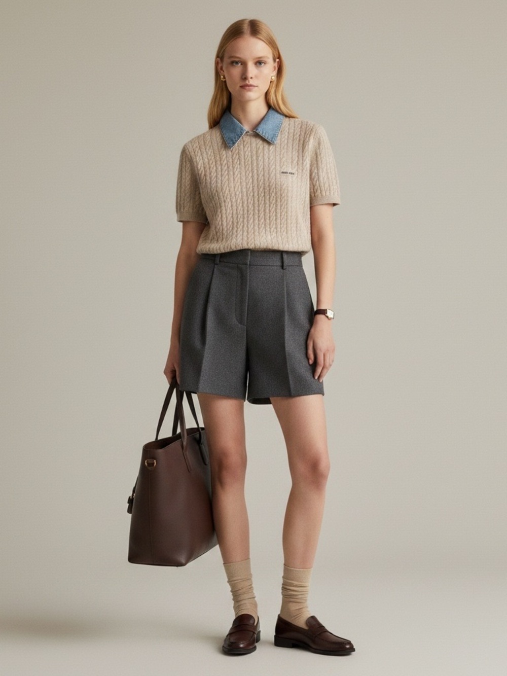 Miu Miu Wool and cashmere knit sweater It38